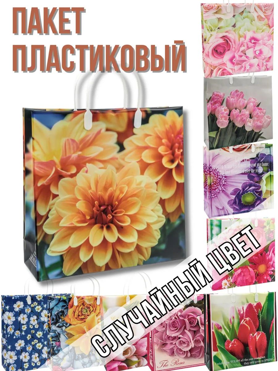 Пакет с пластиковыми ручками 30х30