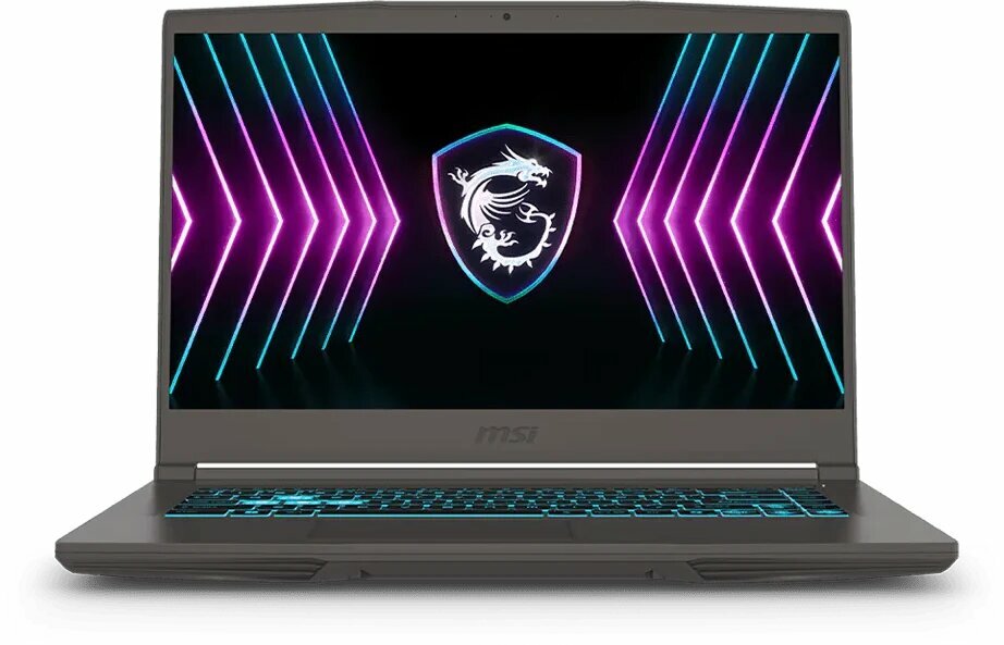 Ноутбук MSI Thin 15 B2RVE-3450XRU, 15.6" FHD IPS, Intel Core 5 210H, 16/512 ГБ, RTX 4050 6 ГБ, без ОС (9S7-16R831-3450)