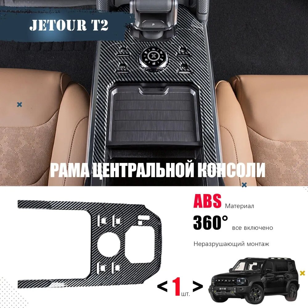 Jetour Обшивка автомобильная LB-JETOUR T2-TANXIAN, Рама центральной консоли, ABS материал, для Jetour T2