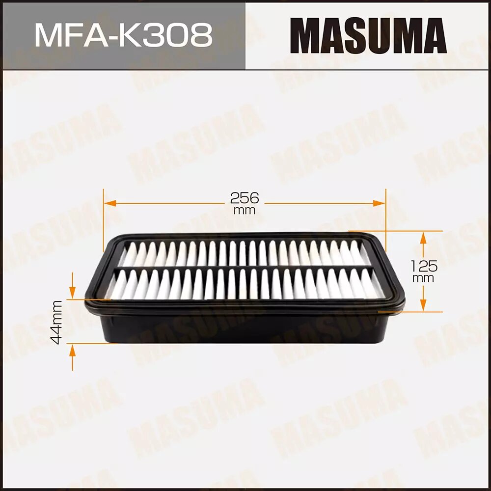 Фильтр воздушный MFA-K308 Высота, H: 44 мм / длина, W: 256 мм