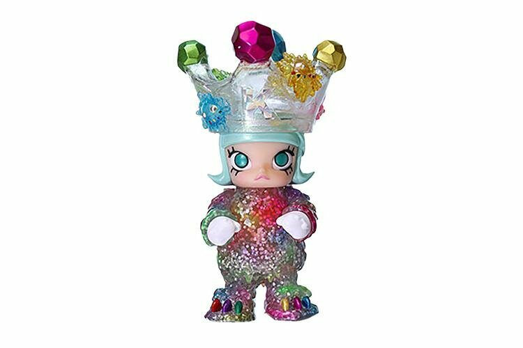 Коллекционная игрушка-сюрприз унисекс POP MART Molly X INSTINCTOY Daisuke Babydoll Erosion Collection 100%, Hidden Style-Ice Molly (Open)