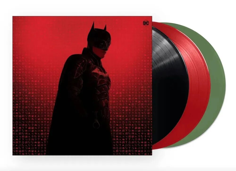 The Batman OST (Red Black Green USA Limited) Красная, Черная и Зеленая Виниловая Пластинка, Саундтрек Бэтмен