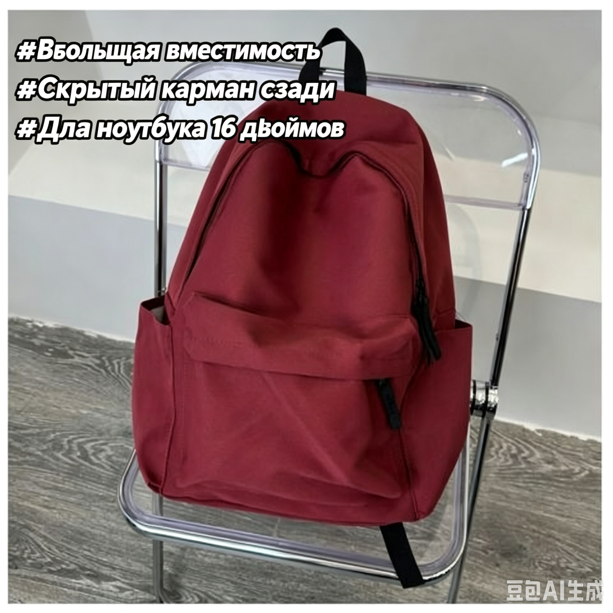 Школьный рюкзак красный, унисекс, большой вместимости, для ноутбука 14 дюймов