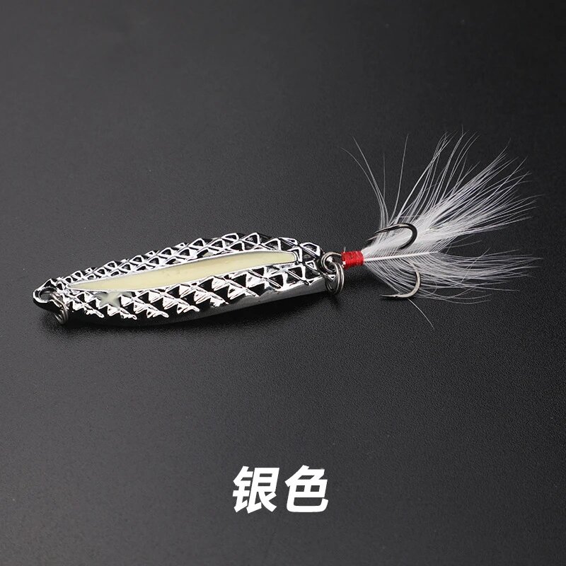 Металлическая блесна-спиннер для ловли баса 5-20г 10g, silvery