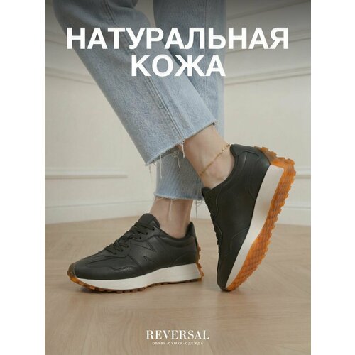 фото Кроссовки reversal, полнота f, размер 36, черный, оранжевый, белый