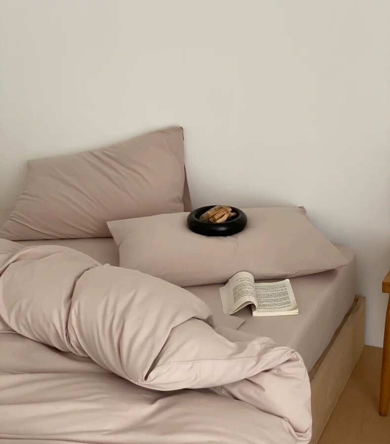 Mom's Home мягкий вязаный хлопок, одиночный продукт, японский стиль, чистый хлопок, простой пододеяльник из чистого