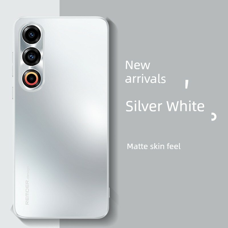 Чехол для Meizu 21 Pro с полным покрытием объектива и защитой от падений, цвет Серебристый, включая закаленное стекло