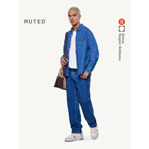 фото Джинсы muted straight, размер 26, синий