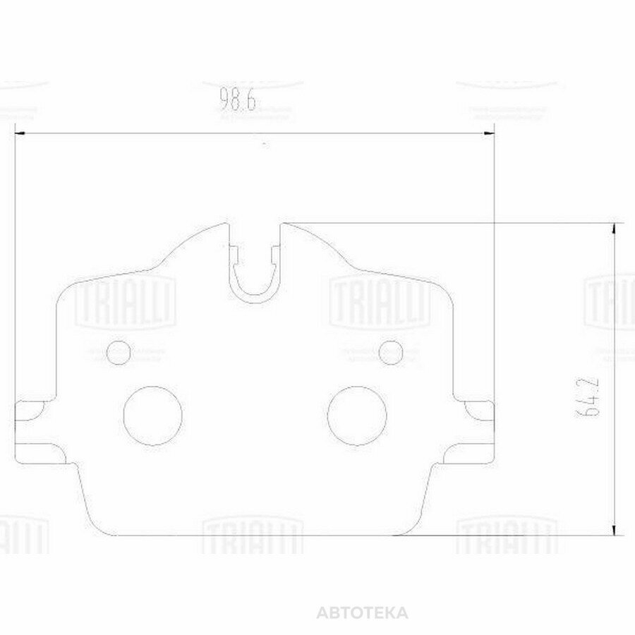 Колодки тормозные BMW 3 (G20) (18-)/TOYOTA SUPRA (19-) диск. зад. TRIALLI PF2225