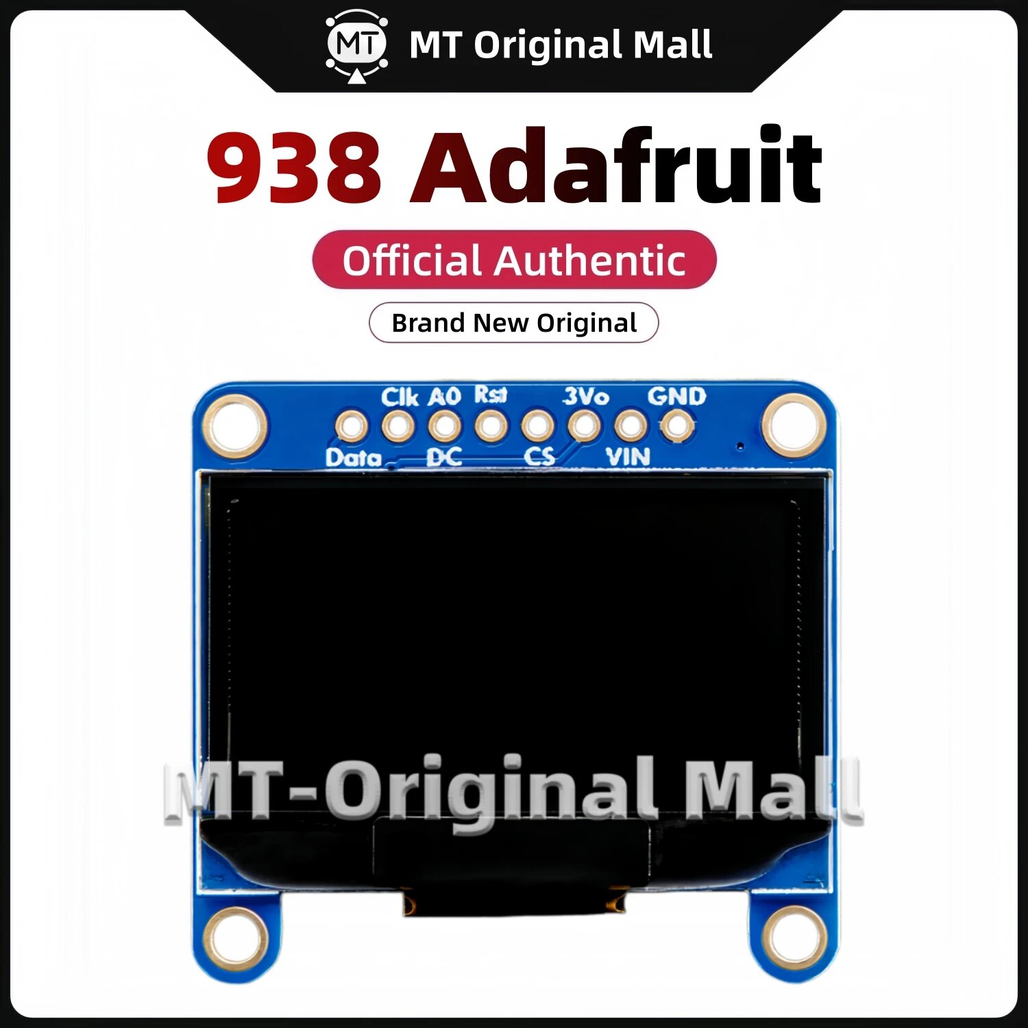 Adafruit монохромный OLED дисплей 1.3 дюйма STEMMA QT / Qwiic