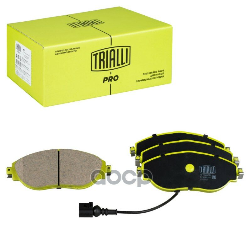 Колодки торм. Skoda Octavia A7 (13-)/VW Golf VII (12-) диск. пер. (керам.) (PF 1805CR) PRO Trialli арт. PF1805CR