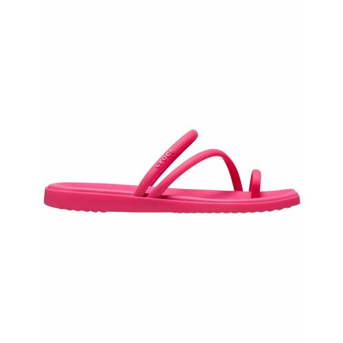 фото Шлёпанцы crocs miami toe loop sandal, размер w9 us, розовый