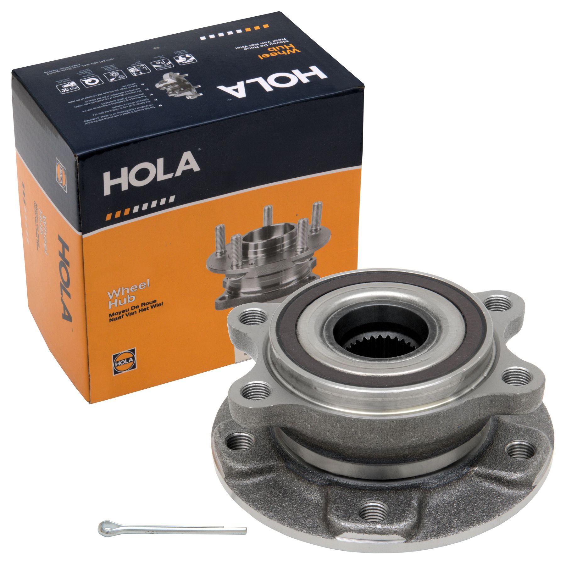 Ступица в сборе передняя HOLA HW51-030 Nissan Qashqai II 13-, Renault Talisman 15-, с датчиком ABS
