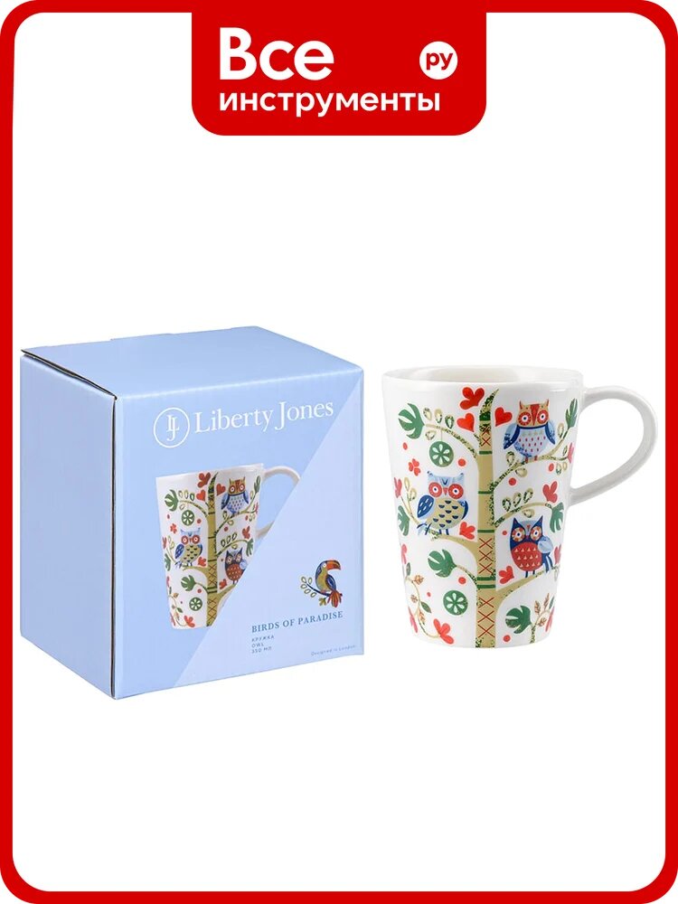 Кружка Liberty Jones Owl из коллекции Birds of Paradise в подарочной упаковке, 350 мл LJ0000175