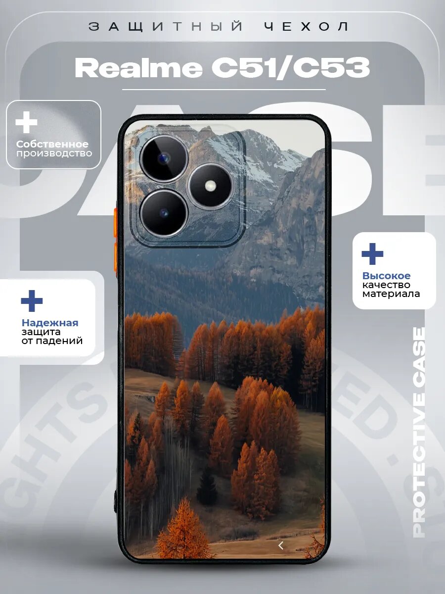 Чехол на Realme C51/C53/Note 50 с принтом Осень