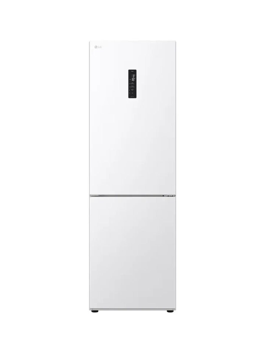 LG Холодильник двухкамерный GC-B459AQQW с дисплеем, Total No Frost, класс энергоэффективности A++, инверторный компрессор, DoorCоoling, Multi Air Flow, Smart Diagnosis, Белый
