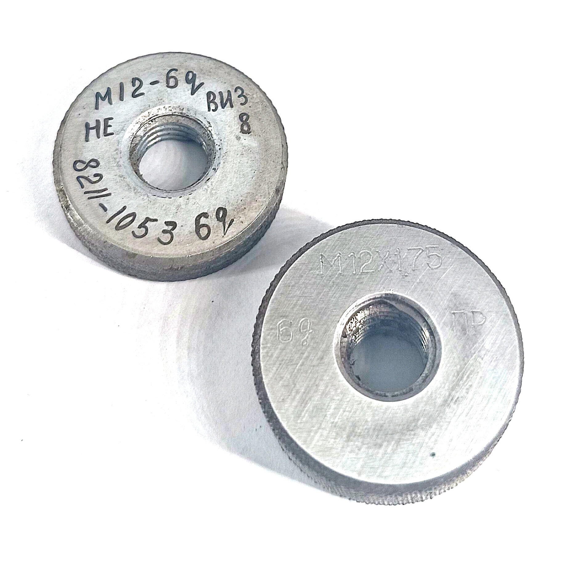 Калибр-кольцо резьбовое М12х1,75 (ПР 6g НЕ 6g) 8211-0053 8211-1053