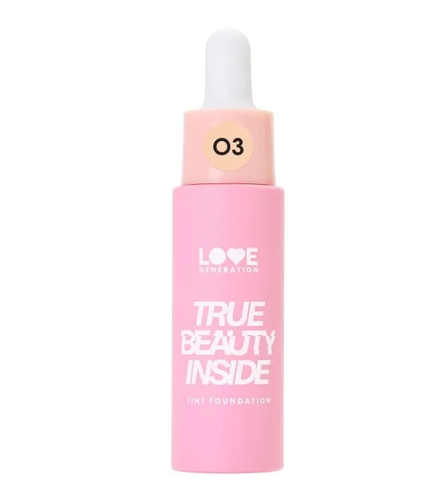 Love Generation Тональный крем True Beauty inside, тон 03 Холодный бежевый