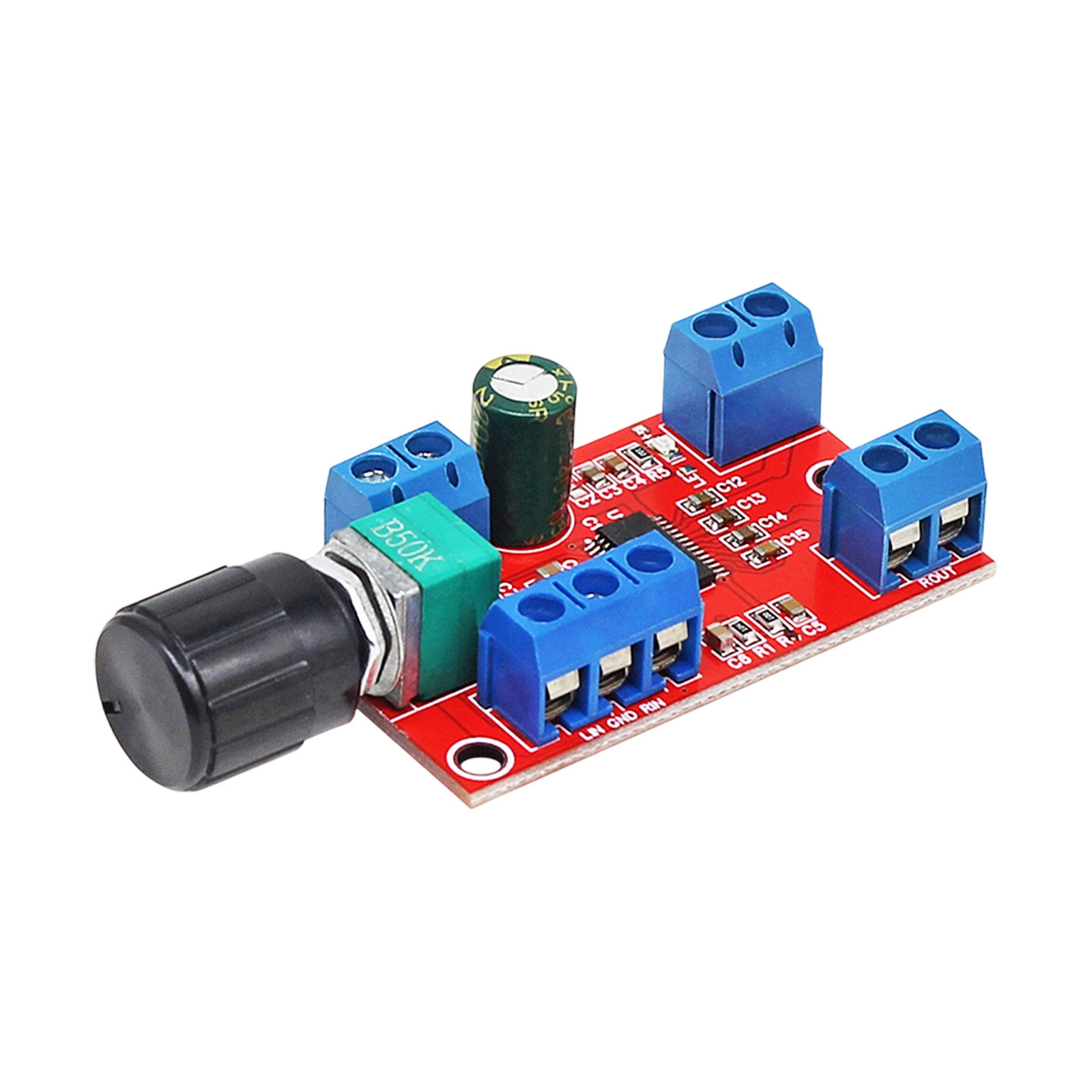 Профессиональный цифровой усилитель 12V 30Wx2,