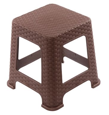 Табурет Violet / Виолет Ротанг пластиковый, малый, коричневый, размером 337х337х330мм / товары для дома