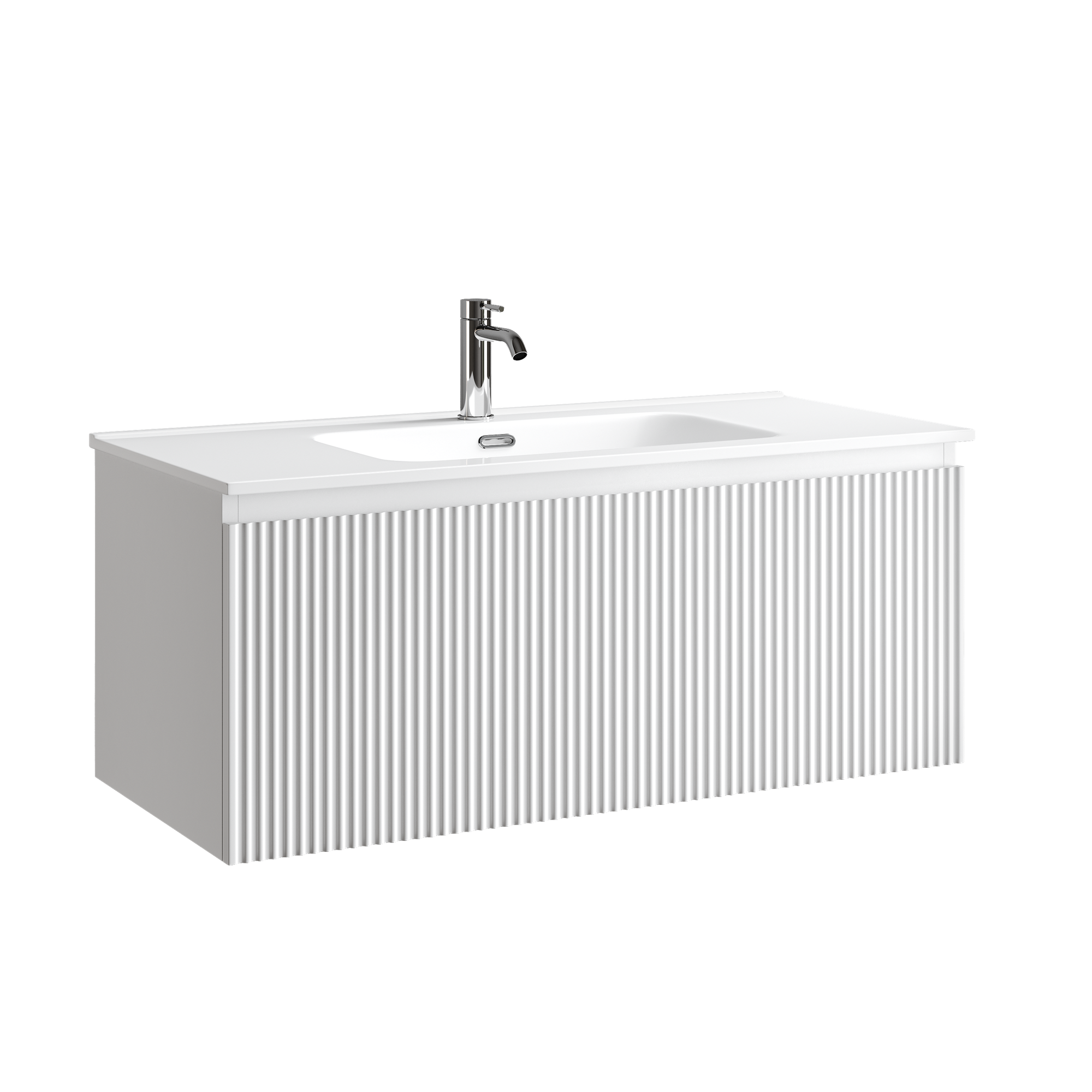 Тумба под раковину Sancos Сноб Р 1.0 / Snob R 1.0 SNR1.0100W 99,5x44,5x40,6 белый матовый / bianco