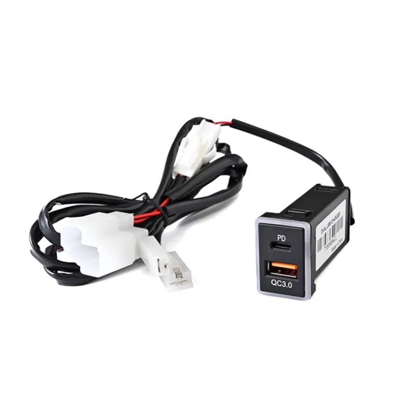 1 шт, автомобильное зарядное устройство, розетка QC3.0, USB-розетка для быстрой Cigarette lighter