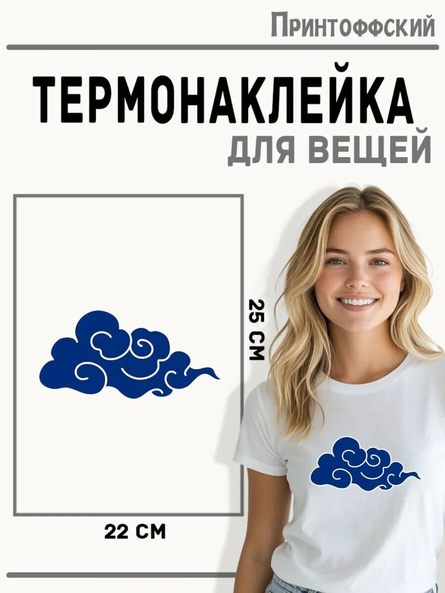 Термонаклейка для одежды и аксессуаров DTF-печать Туча — фото 1