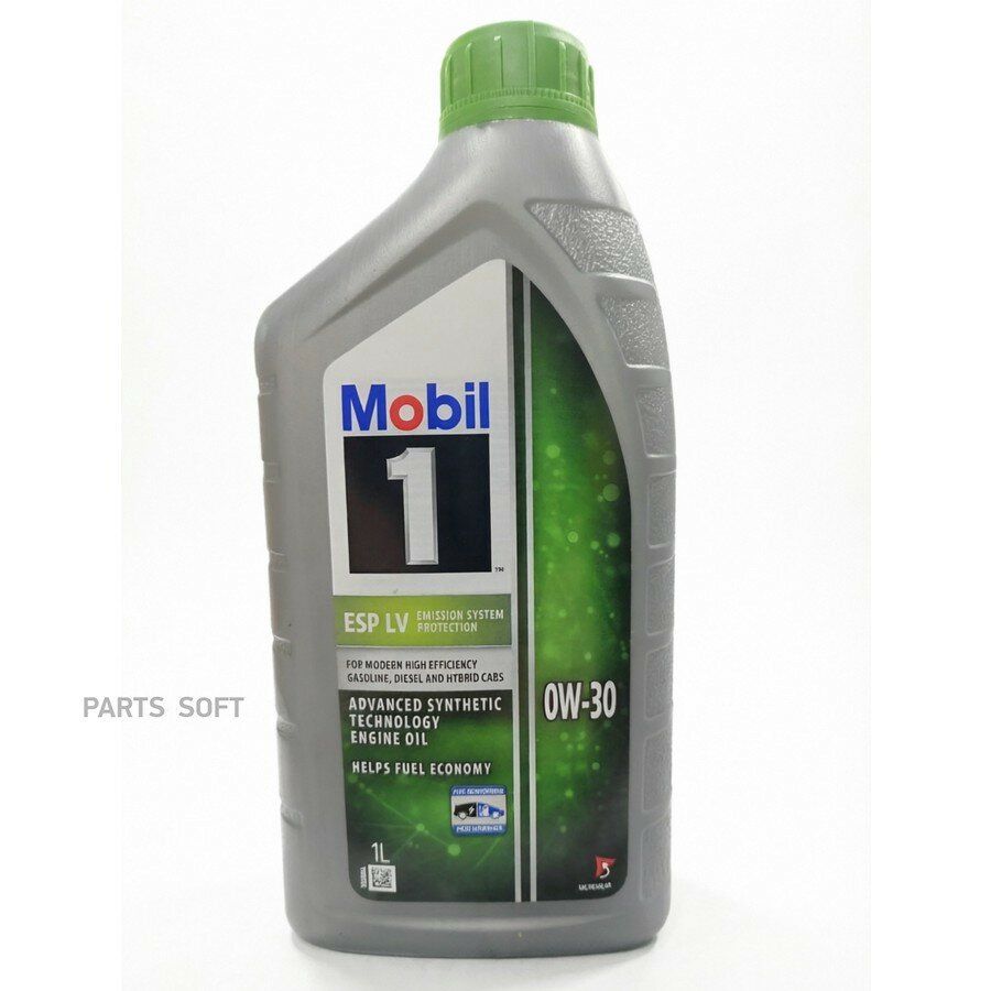 MOBIL 157775 Масло моторное MOBIL 1 ESP LV 0W-30 синтетическое 1 л 157775
