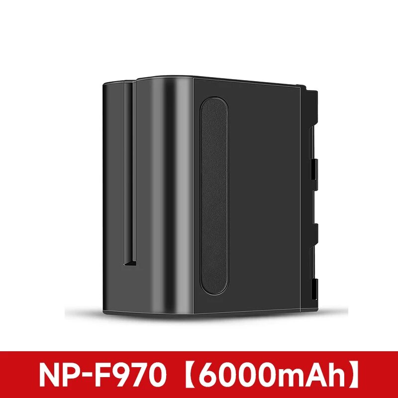 Одиночная батарея NP-F970, 6000 мАч, полная дешифрация для камер и LED-мониторов