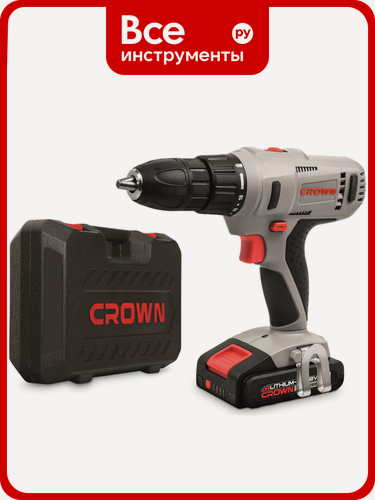 Изображение товара Аккумуляторный шуруповерт CROWN CT21056LH-2 BMC CT21056L-2 BMC