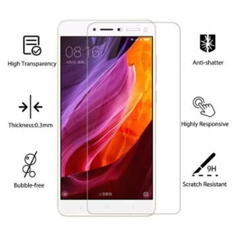 Защитное стекло redmi note 4x4 x x4 защита для экрана закаленное 3PCS Tempered Glass, Note 4x 64G