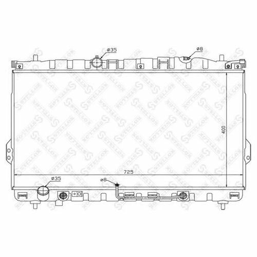 Основной радиатор (двигателя) Stellox 1025305SX для Hyundai Trajet