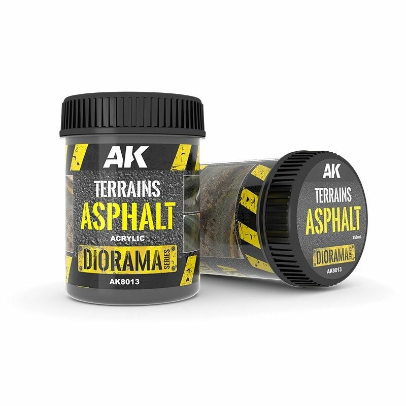 Смесь-краска для создания эффектов AK Terrains Asphalt 250ml AK8013