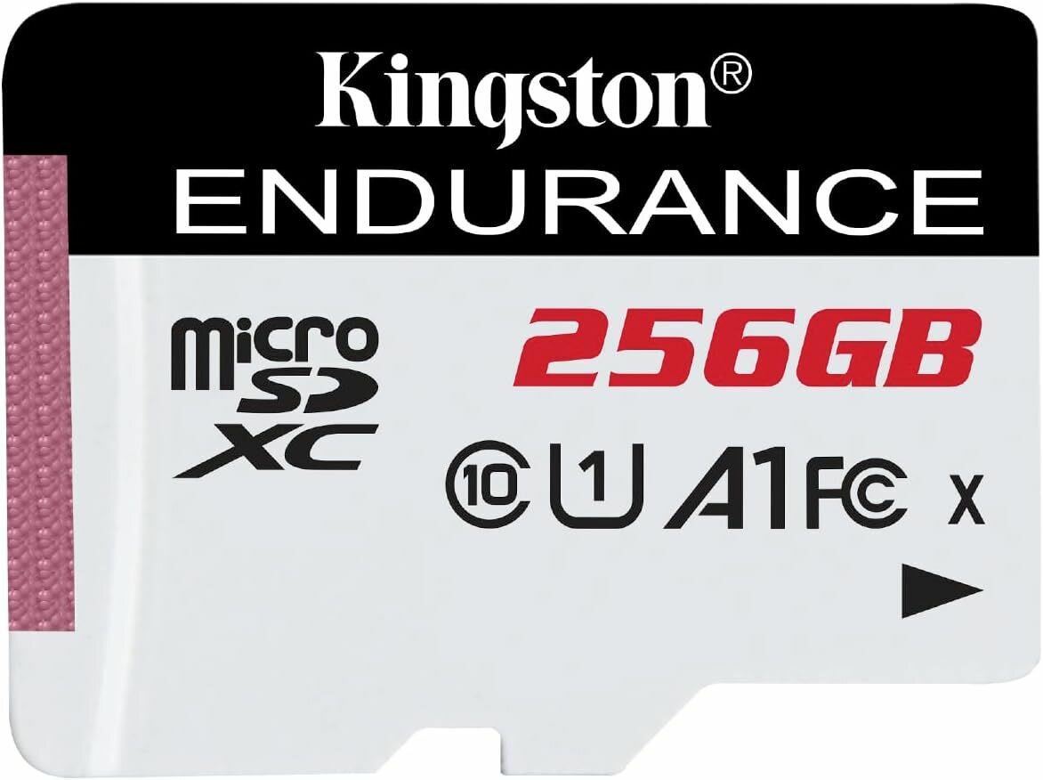 Карта памяти microSDXC Kingston High Endurance (высокой надёжности), 256 Гб, UHS-I Class 10 U1 A1, без адаптера