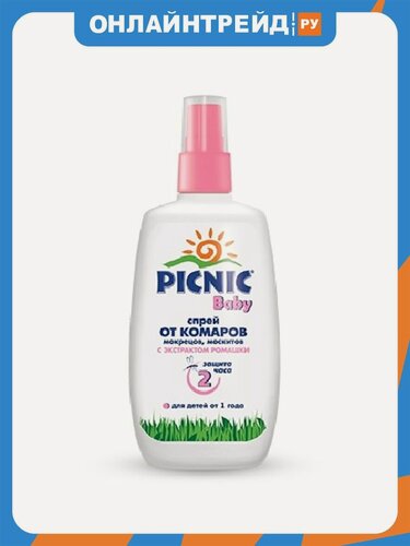 Изображение товара Спрей Picnic Baby для детей от комаров, 120 мл