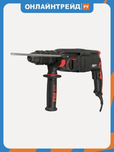 Изображение товара Электрический перфоратор Edon PROtech 1250RH (1350Вт, 26мм, три режима, 4.5Дж, 3 бура, пика, долото