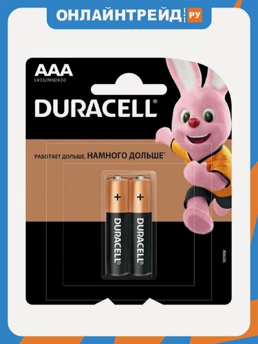 Изображение товара Элемент питания Duracell Basic LR03-2BL AAA бл 2