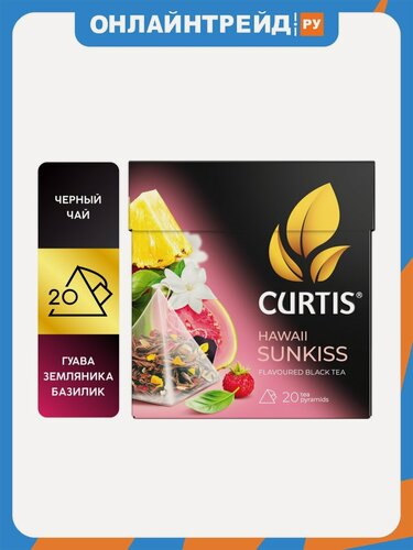 Изображение товара Чай черный Curtis "Hawaii Sunkiss" фруктовый 20 пирамидок