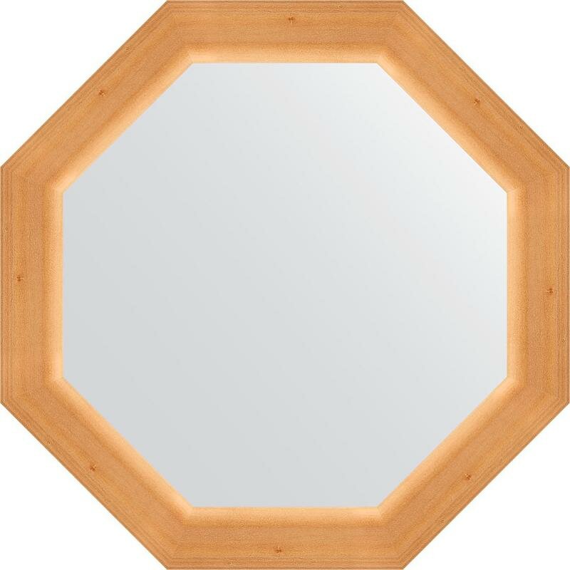 Зеркало Evoform Octagon 56х56 BY 3985 в багетной раме - Сосна 62 мм