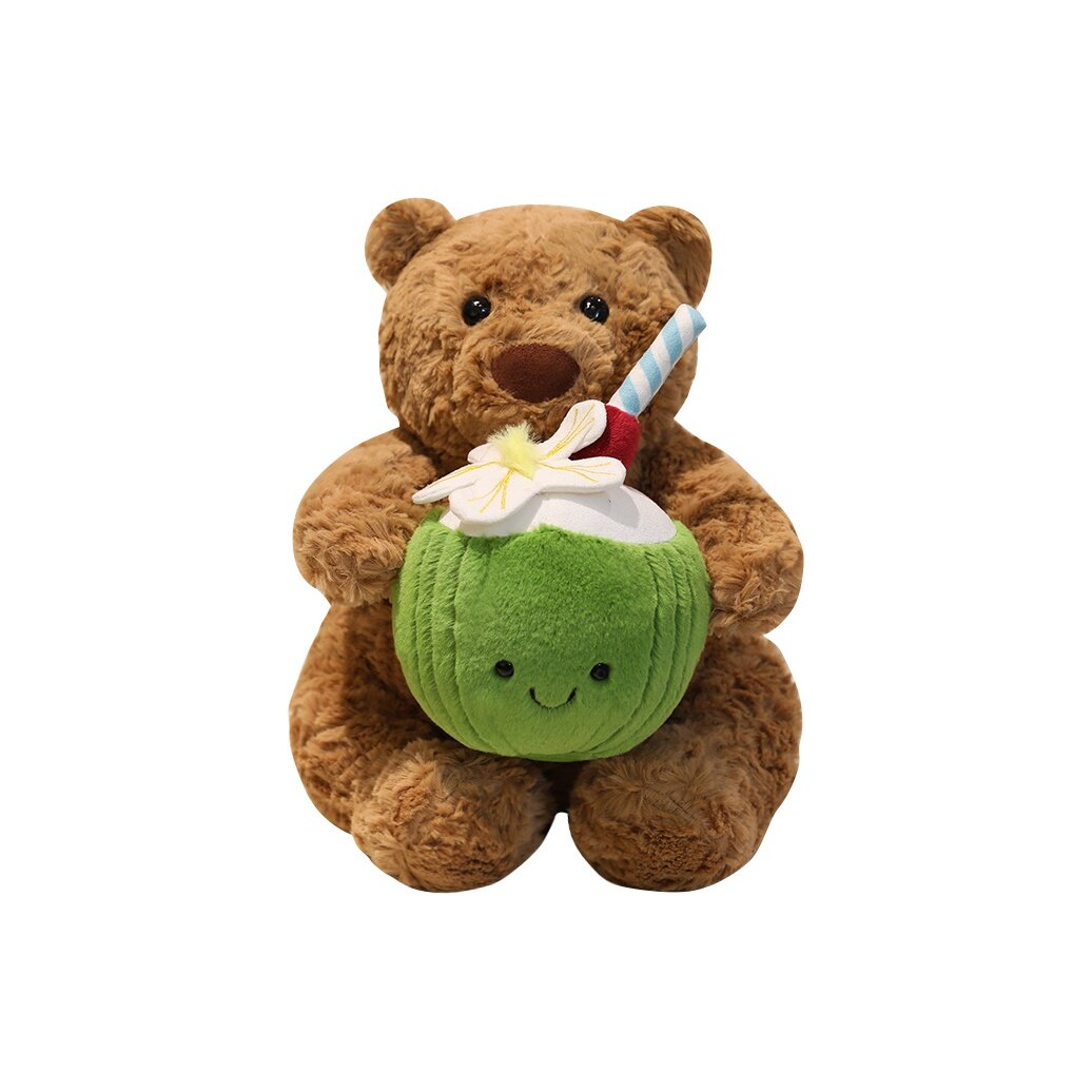Плюшевая игрушка-обнимашка унисекс SEGOU Лимонный медвежонок, 32CM EU, Coconut Bear