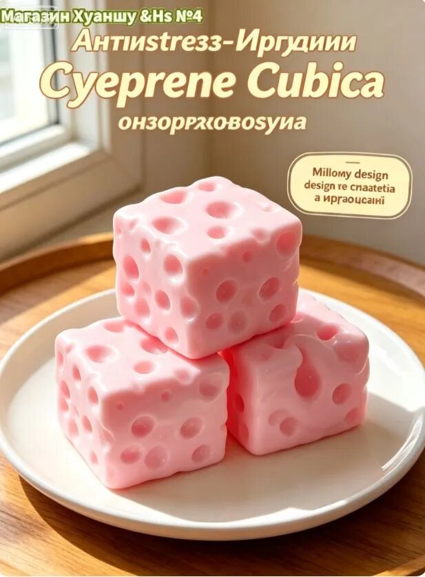Антистресс-игрушка сквиш "Сырный шарик", TPR, 6 см