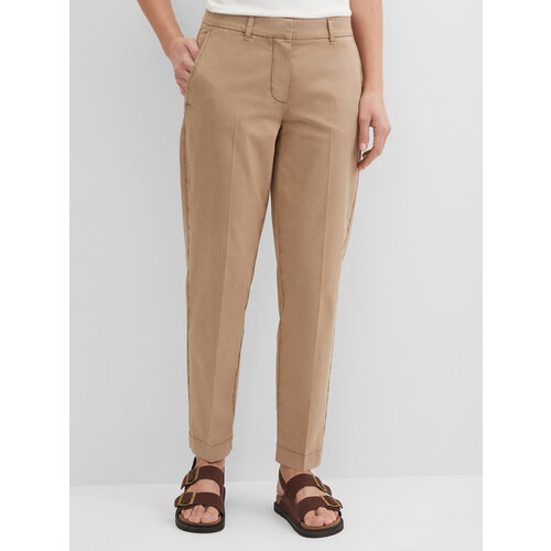 фото Брюки классические gerry weber, размер 38, бежевый