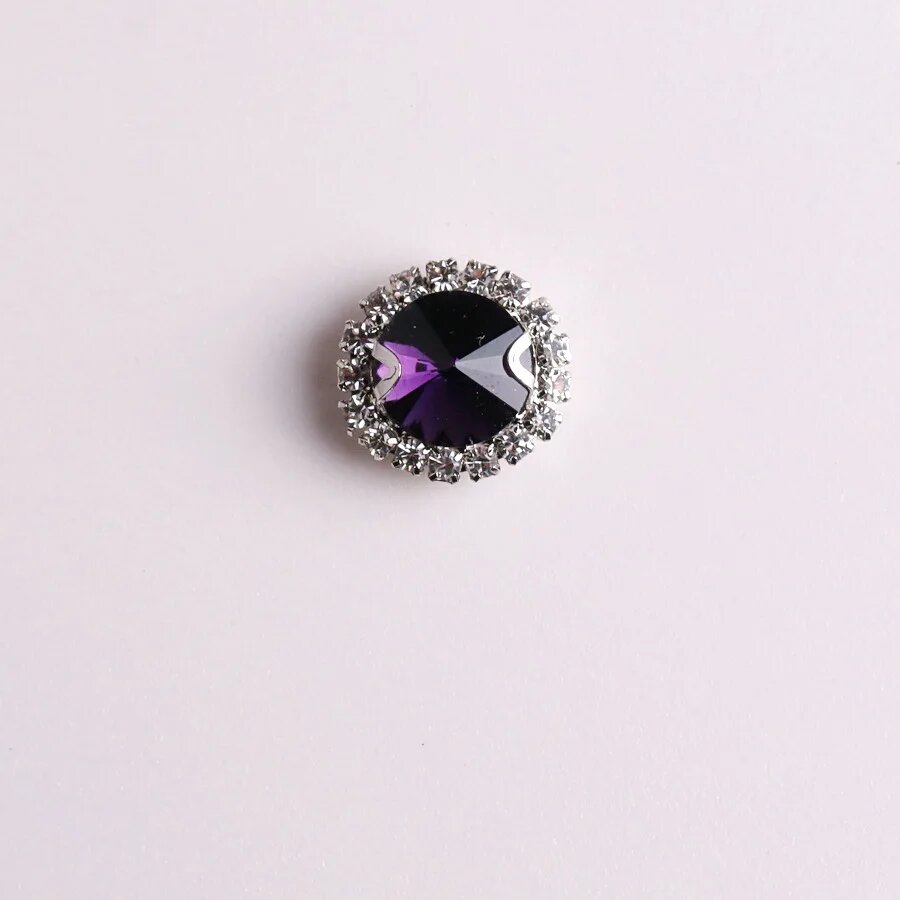 Стразы SNCRYSTAL стеклянные круглые Rivoli A17 Amethyst