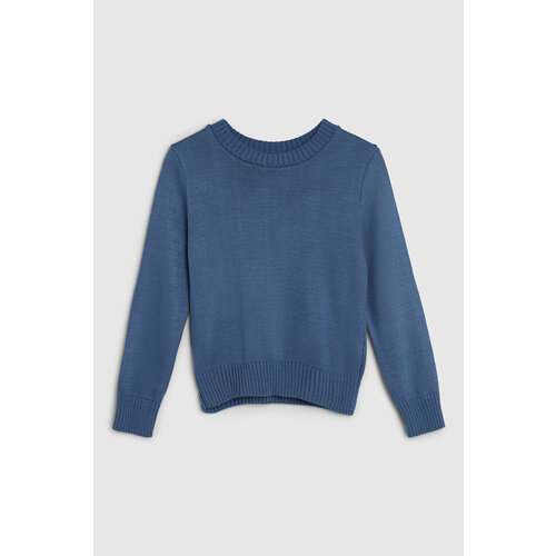 фото Джемпер wool&cotton, размер 116-122, синий