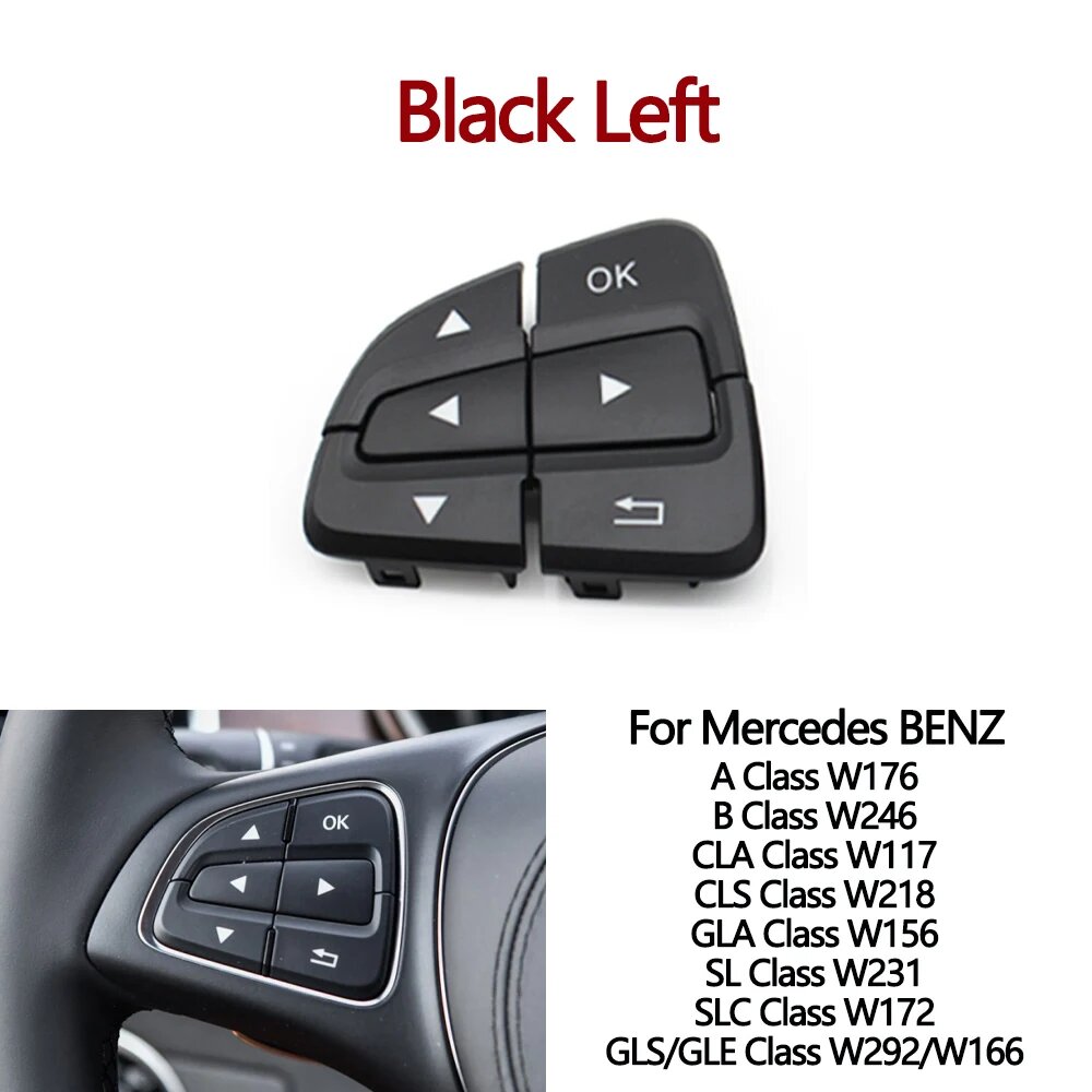 Кнопки руля Mercedes Benz Black Left W176 W246