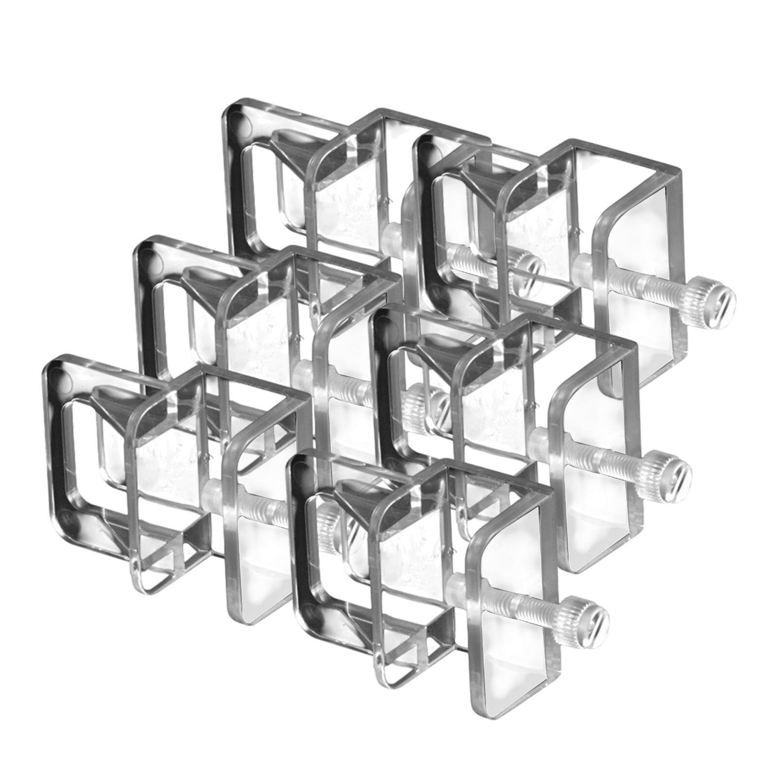 6 зажимов для сетки аквариума, фиксаторы для крышки аквариума.
