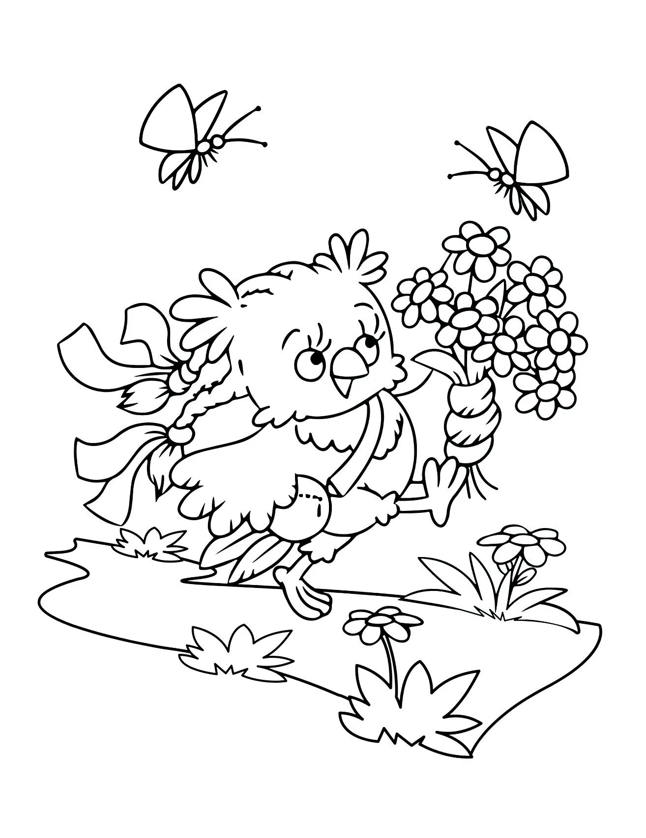 Раскраска для малышей Совушки 0+