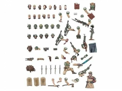 Набор миниатюр Astra Militarum Cadian Upgrades Warhammer 40000