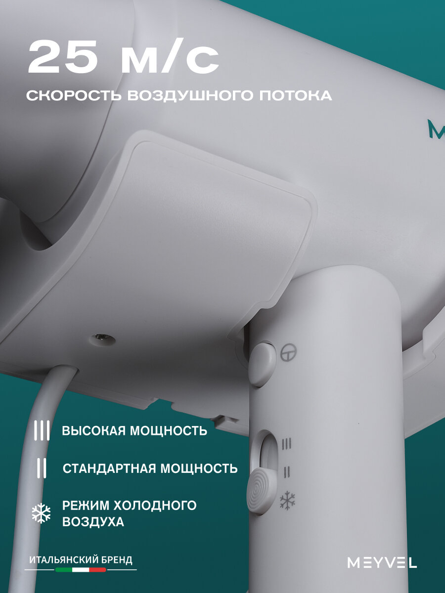 Фен Meyvel для волос MF10-1600 (Белый) — фото 1