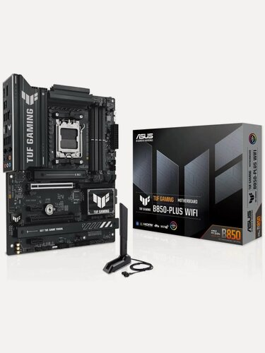 Изображение товара Материнская плата ASUS TUF GAMING B850-PLUS WIFI ATX AM5 AMD B850 4xDDR5 (256ГБ)